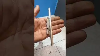 FISCHIETTO COSTRUITO CON TUBO ALLUMINIO E TAPPI DI LEGNO