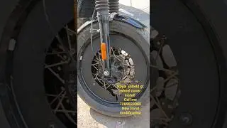😱😱Royal Enfield gt wheel cover install#royalenfield #wheelcover #lamination #ppf #modified #viral 💯