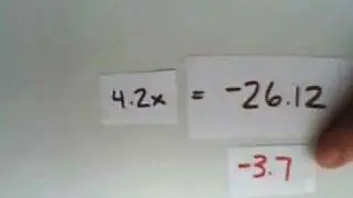 PreAlgebra: Solving an Equation