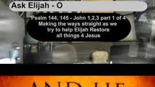 John 1 - Omegacube - RSTESOT.TV - Psalm 144 145 -  In the beginning