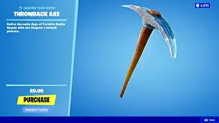 Buying the OG Throwback Pickaxe for Free in Fortnite!