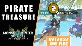Monster Hunter Stories 2 X Marks the Spot Pirate Treasure Beach, Waterfall & Desert - Wings of Ruin