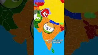 Kashmir wants independence from India & Pakistan countries in 💀nutshell#nutshell #countryballs#world