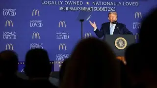 Trump on sugar in Coke,naming the Gulf of America & McDonald's campaign stop as key to 2024 election