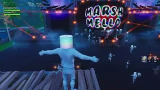 Fortnite marshmello live concert with my kids