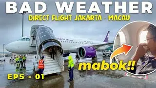 MANG WIRA MABOK‼️ Air Macau Terjebak Cuaca Buruk Waktu Mau Landing Di Bandara Macau