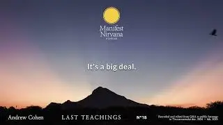 Andrew Cohen - N&deg; 18 - LAST TEACHINGS - Dec. 24 _ Feb. 25