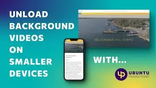 How to unload a background video on a smaller breakpoint  [ Tutorial | Codepen | JS magic 🪄  ]