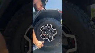 Apply tire shine in seconds! #shorts #youtubeshorts #jeep #restore #howto #diy #wheel #tire #details