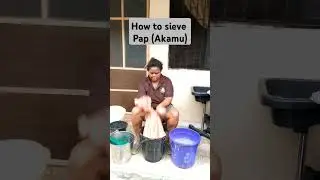 How to sieve pap (Akamu) #trendingshorts
