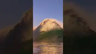Crazy shorebreak backwash #shorts