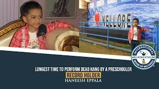 LONGEST TIME TO PERFORM DEAD HANG BY A PRESCHOOLER