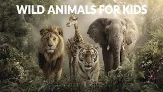 Wild Animals for Kids 🦁 Part - 1 |  Learn Jungle Animals with Real Videos