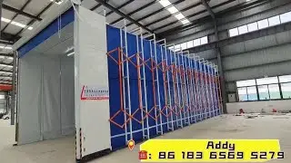 Retractable paint spray booth #painting #spraypainting #paintingroom #paintingmachine #spraypaint