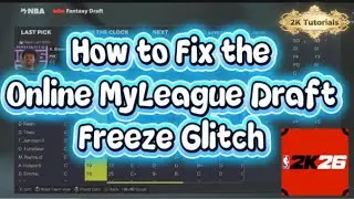 How to stop your online myleague from glitching out - Online Draft Freeze Fix (2k Tutorials)