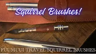 Fuumuui squirrel travel brushes for Watercolor Painting