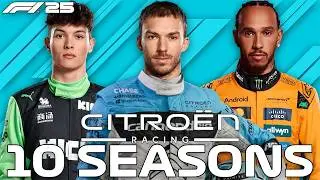 10 SEASON WITH CITROEN IN F1 25 MYTEAM!