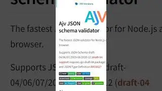 ajv npm package #npm #node #package #youtube #youtubeshorts #json #resolve