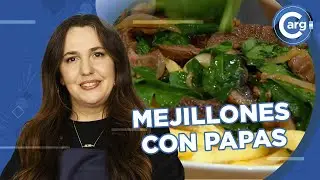 PAPAS CON HONGOS, ESPINACA, CEBOLLA Y MEJILLONES A LA PROVENZAL