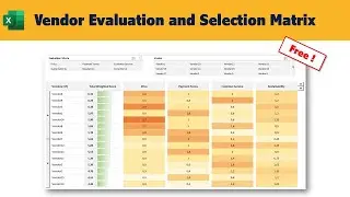 Vendor Evaluation and Selection Matrix