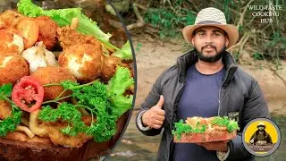 How to making Cutlet | French fries | Hot Stone Cooking