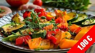 HD Grilled Seasonal Vegetable Platter Stock Video