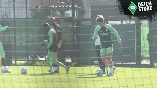Eierlaufen und sehenswerte Schlenzer: Die Highlights vom Werder-Training vor St. Pauli!