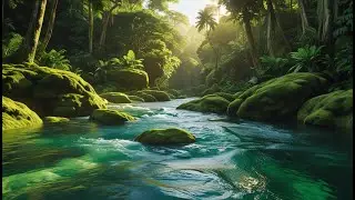 Forest Ambience Sounds with Stream and Birds,Healing Nature Sounds for Sleep and Relaxation,ASMR #18