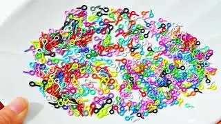 Colorful Mini Screw Eye Pins, 2 Sizes, Metal Eye Hooks, Eyelet Threads, Clasps, Hooks, Ornaments