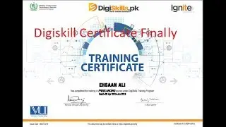 How To Get E-Certificate by DigiSkills Training Program .Finally I got Digiskills Certificate