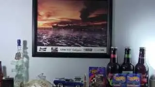 Man Cave Video and Reloading Bench