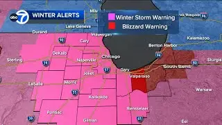 LIVE Radar Forecast: Winter snow storm moves into Chicago area