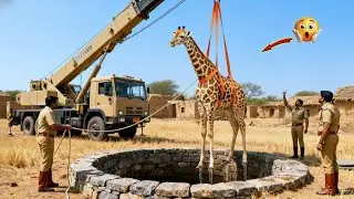 Rescue Team Saves Giraffe in Well Mother Cries For Help