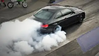 BMW 335i vs 135i Super close RACE - N54 - 1/4 mile - Mission Raceway