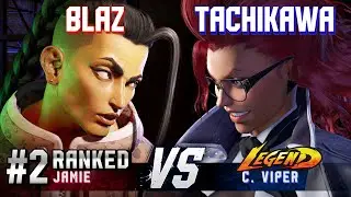 SF6 ▰ BLAZ (#2 Ranked Jamie) vs TACHIKAWA (C.Viper) ▰ High Level Gameplay