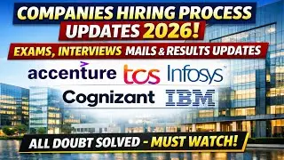 Accenture TCS Infosys IBM Cognizant 😱 Result & Hiring Process Update 2026