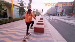 Электрический скейт электроскейтборд Razor Longboard Лонгборд. Покатушки в Санта-Монике Voltreco.ru