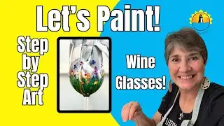 Painting on Wine Glasses for Beginners (Tutorial) (2024) Paint on Glass