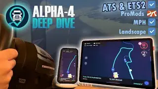 TruckSim GPS for ATS & ETS2 | alpha-4 deep dive | ProMods, mph, landscape mode, improved navigation