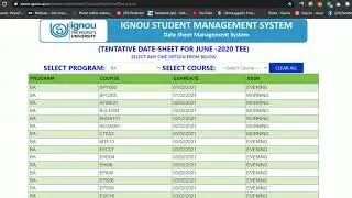 #IGNOU Date Sheet Released for February Exam 2021 || How to Download Ignou Date Sheet  for Feb exam