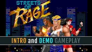Streets of Rage Bare Knuckle SEGA Classic Arcade Video Game Intro Demo Clear Picture No Scanlines