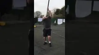 Trevor Mcginley playing with a sledge hammer