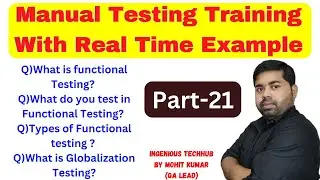Manual Testing Training part-21
