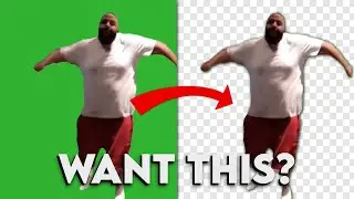 How To Remove A Green Screen With Linear Color Key - After Effects Tutorial