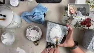 How to use the IOD Frames Mould on Zinc Pots & the Finished Mini Gallery Wall!