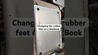 Buy the rubber feet for the MacBook from Aliexpress