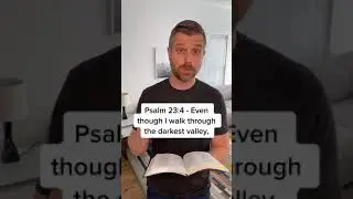 God never leaves us! Psalm 23:4