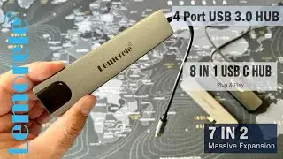 Lemorele - 4 Port USB HUB / 7 in 2 MacBook / 8 in 1 usb C HUB