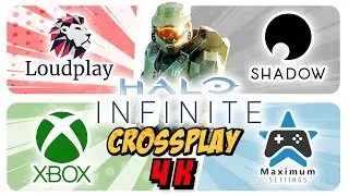 HALO INFINITE 4-Player Multiplayer CROSSPLAY | Loudplay, Xbox Cloud, Shadow, Maximum Settings