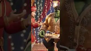 😋😋 hulk ko lagi h bhookh #hulk #food #wedding #bhookh #comedy #shorts #jumboburger